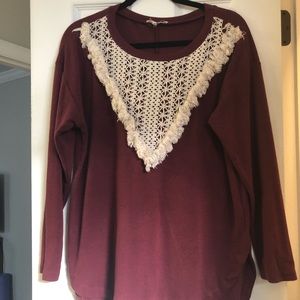Comfy Maroon Sweater